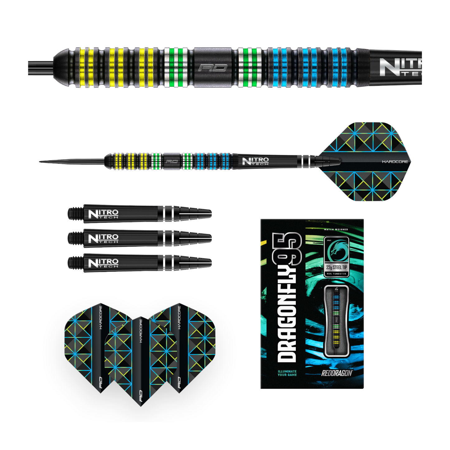 Steeldart REDDRAGON Dragonfly 95 Black - Parallel 95%