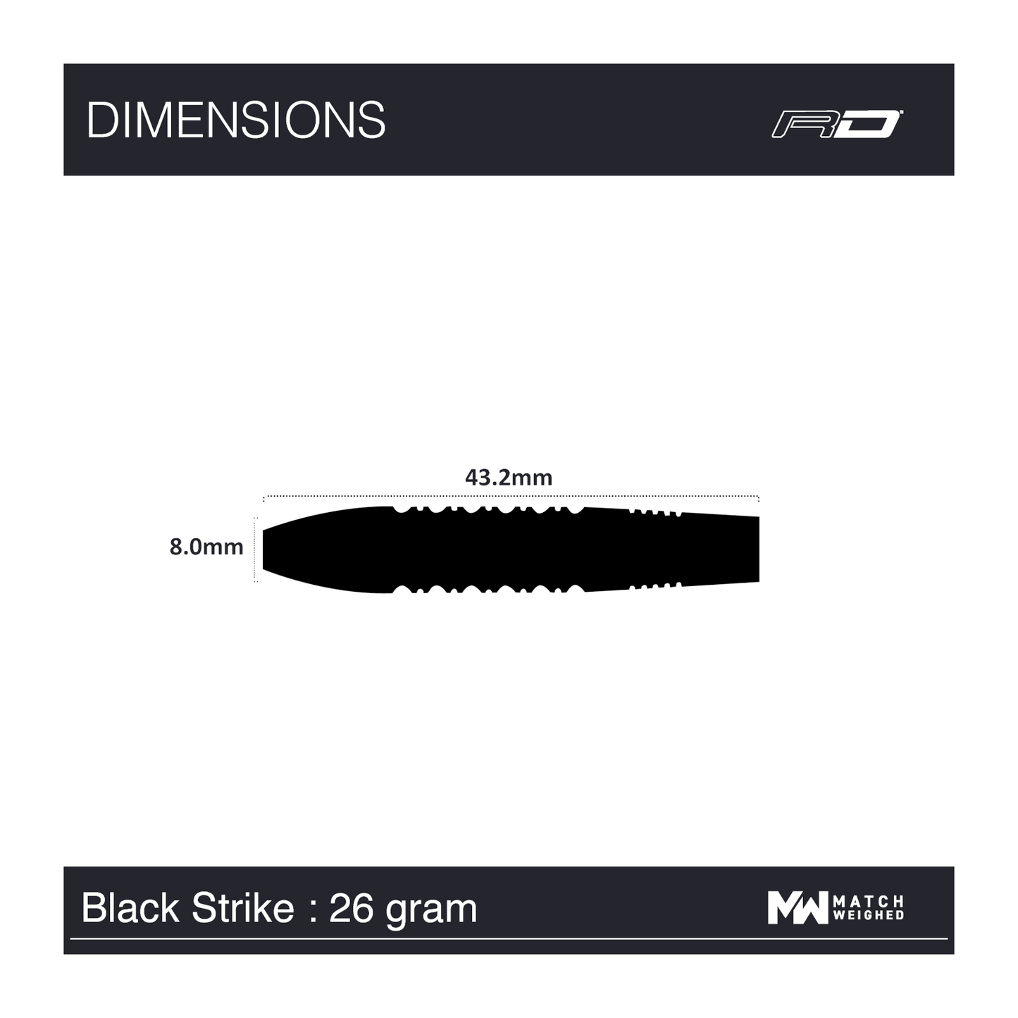 Steeldart REDDRAGON Peter Wright Black Strike 90%