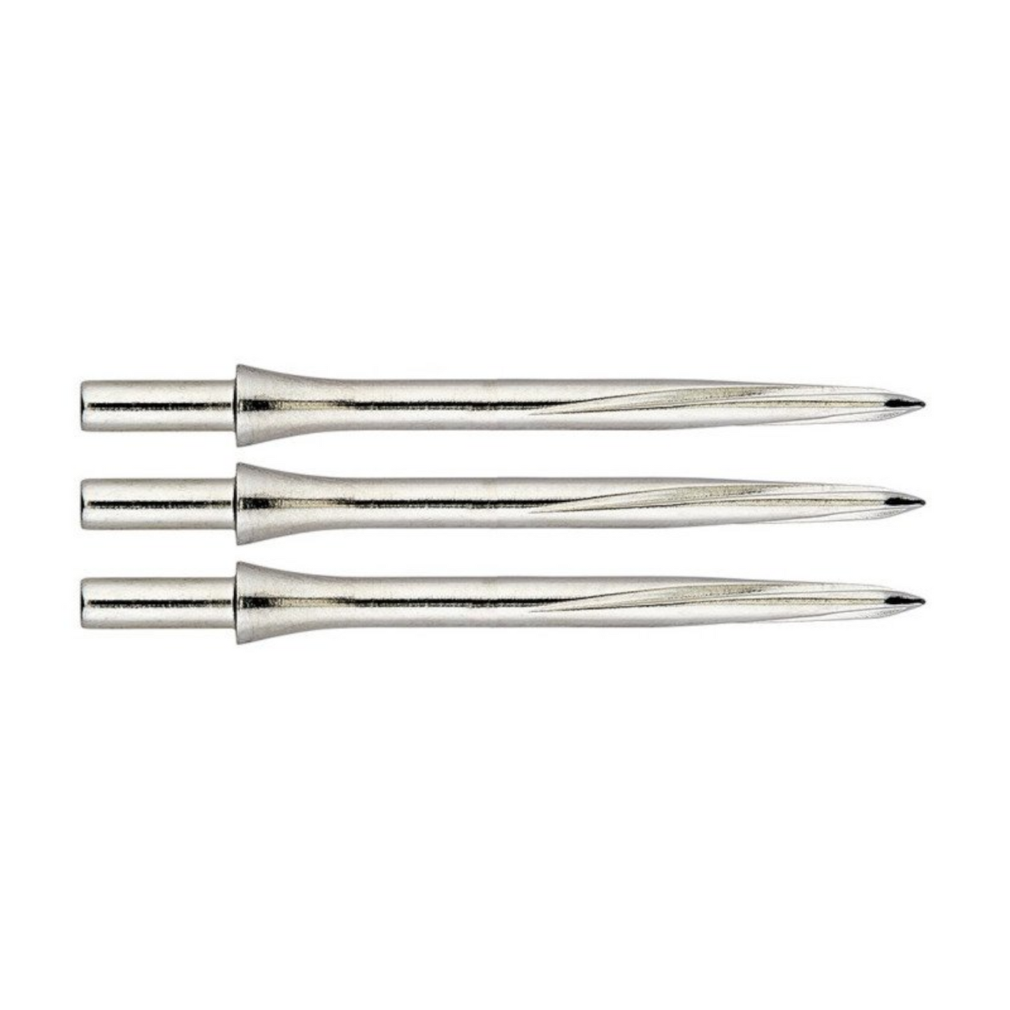 Steeldart Spitzen UNICORN Volute Points Shouldered Silver 39 mm