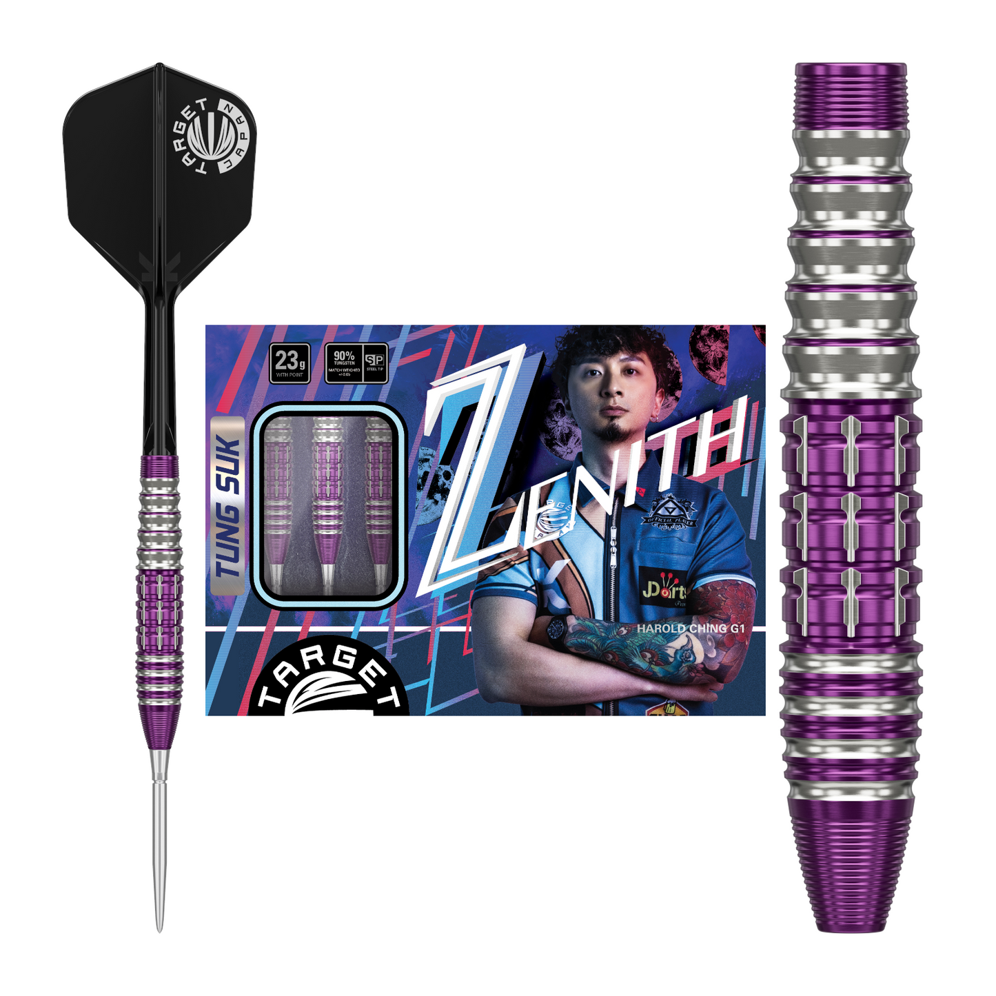 Steeldart TARGET JAPAN PRIME SERIES ZENITH G1 90% Swiss Point