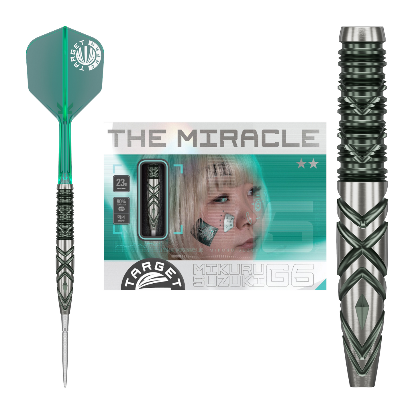 Steeldart TARGET JAPAN The Miracle GEN6 90% Swiss Point (Mikuru Suzuki)