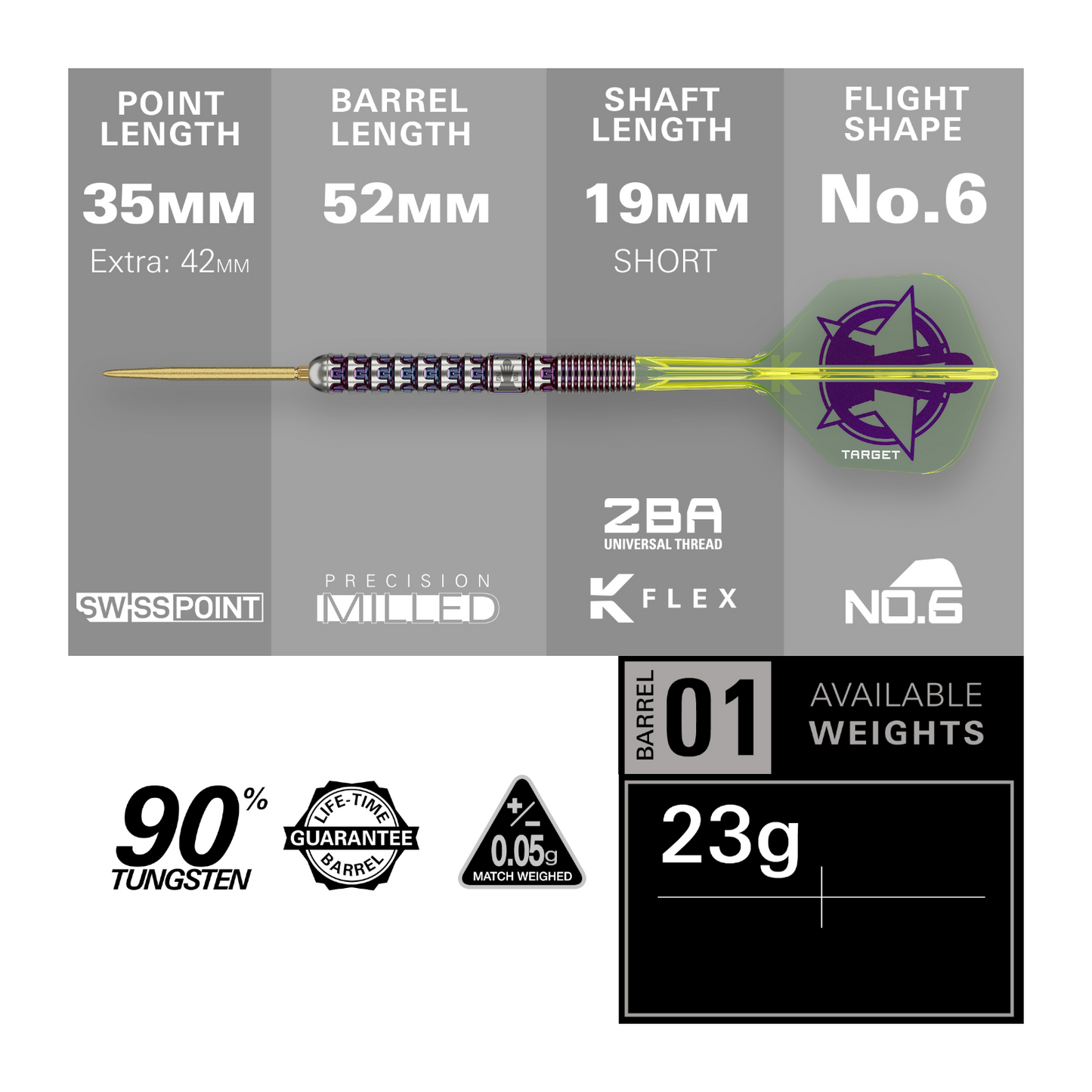 Steeldart TARGET Luke Littler World Champion Edition 90% Swiss Point