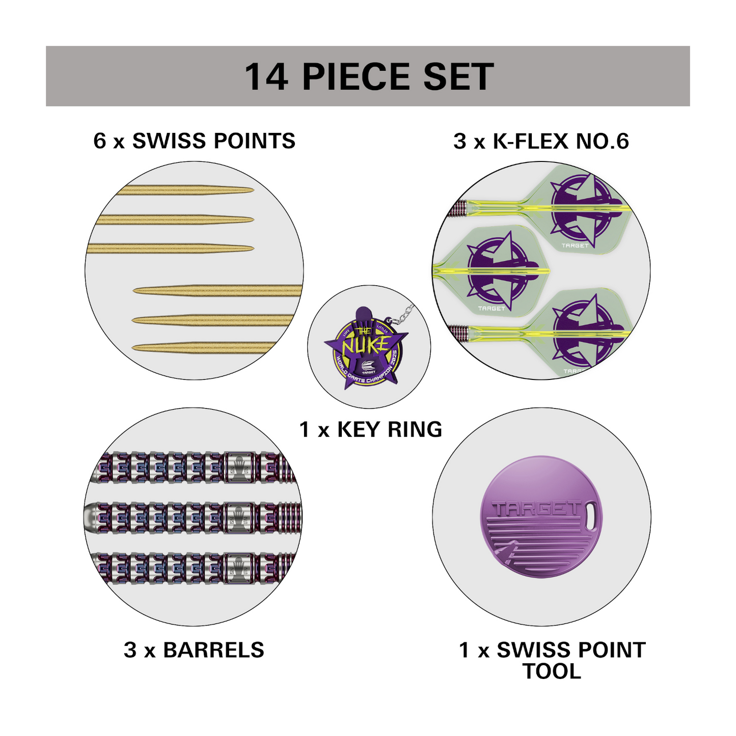 Steeldart TARGET Luke Littler World Champion Edition 90% Swiss Point