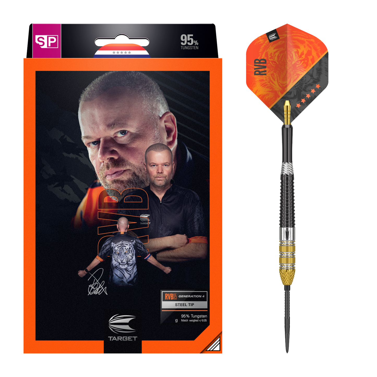 Steeldart TARGET RAYMOND VAN BARNEVELD GEN 4 95% Swiss Point