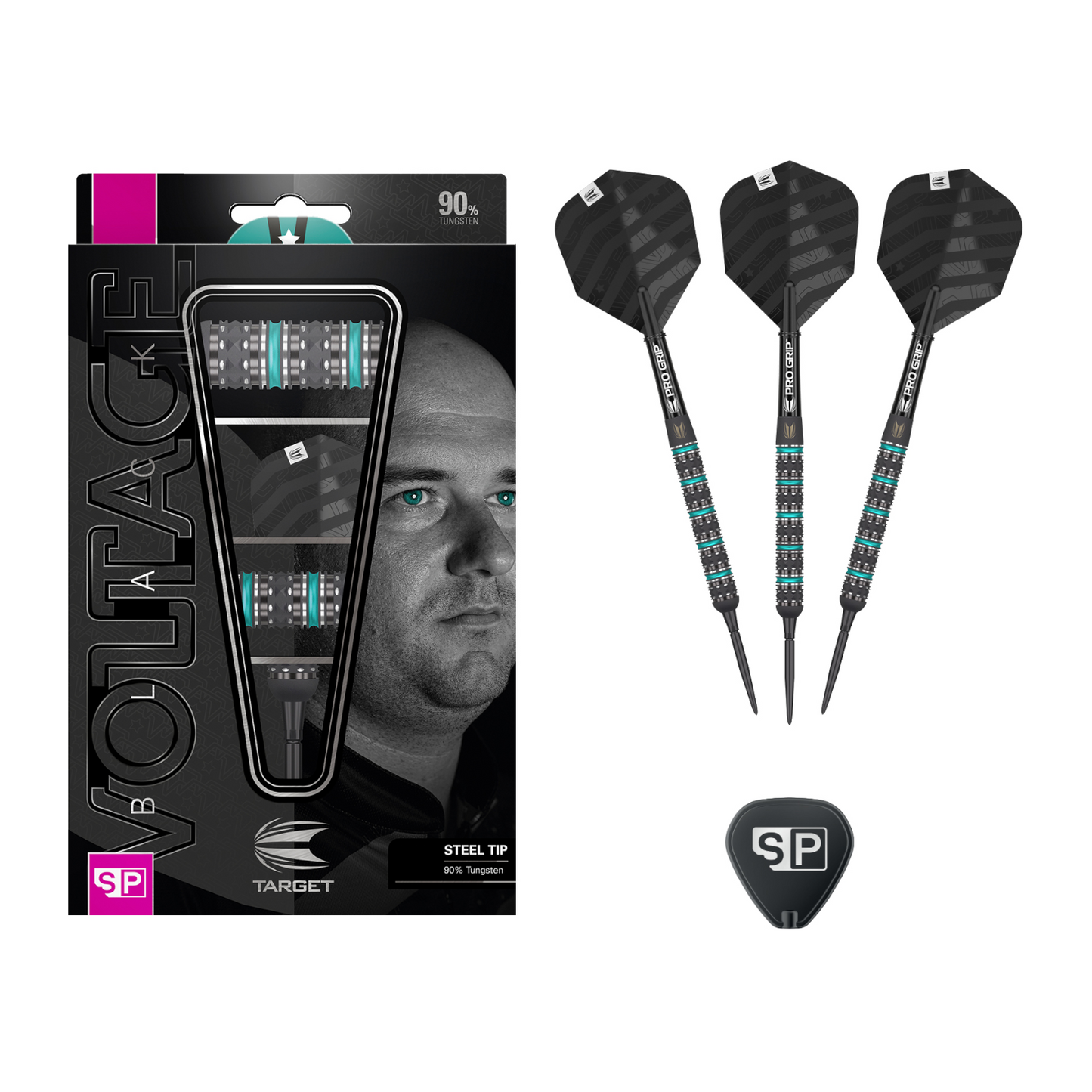 Steeldart TARGET Rob Cross BLACK EDITION Swiss Point 90%