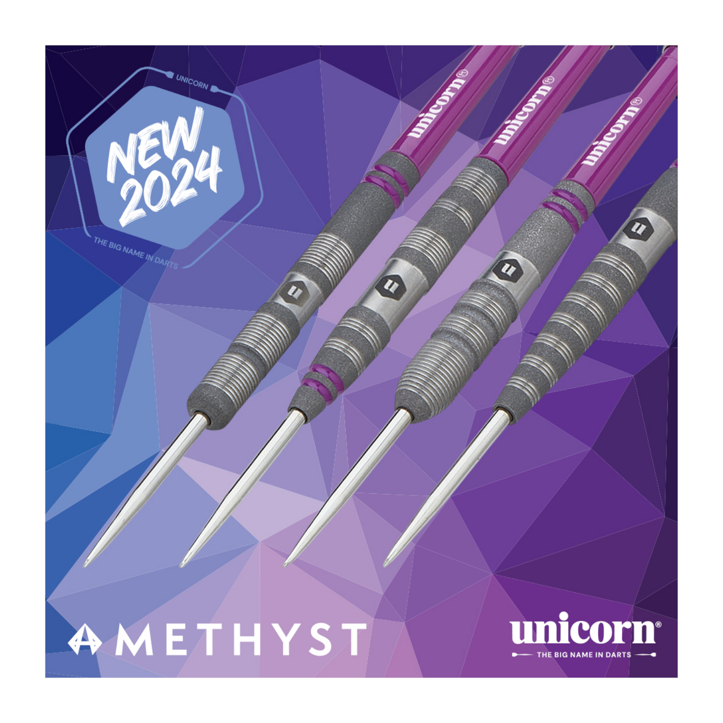 Steeldart UNICORN Amethyst 2 90%