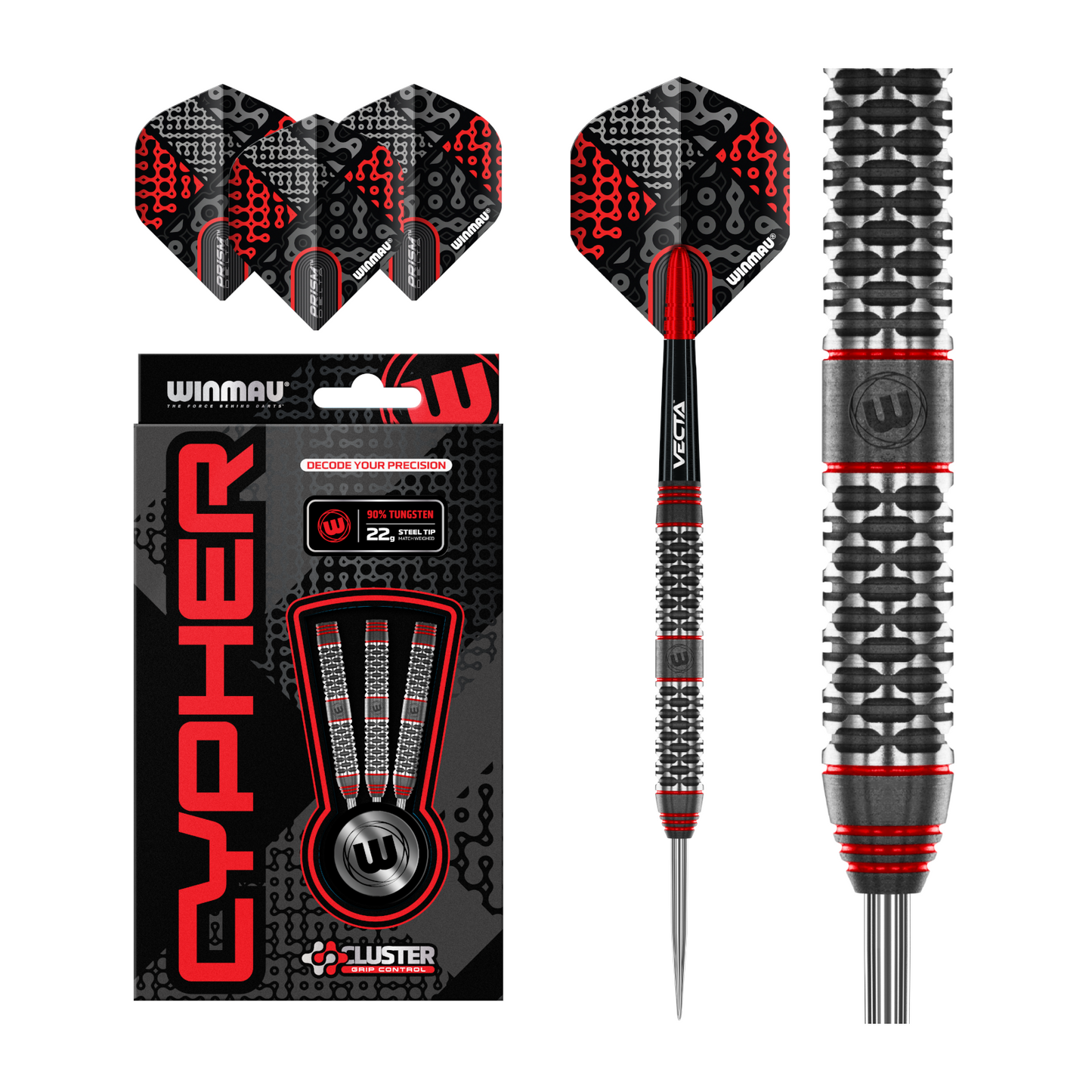 Steeldart WINMAU Cypher 90%