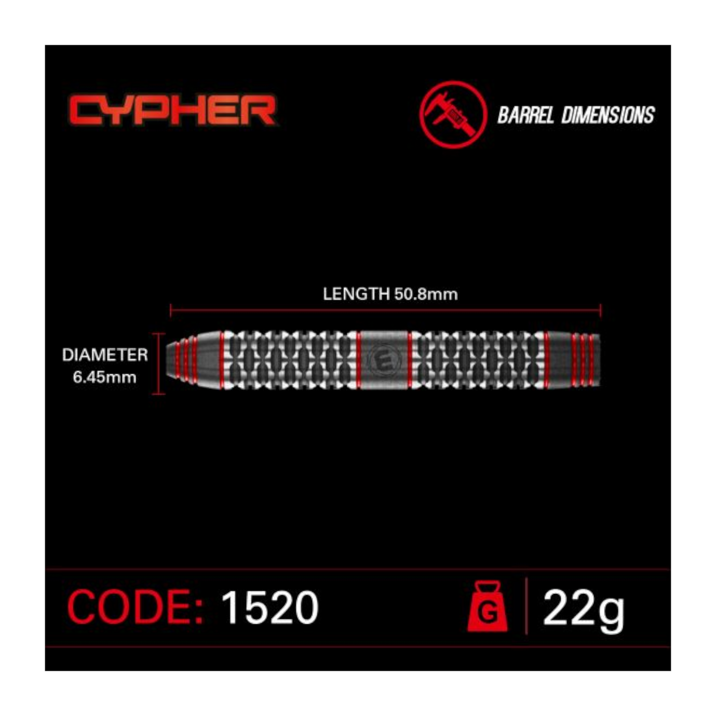 Steeldart WINMAU Cypher 90%
