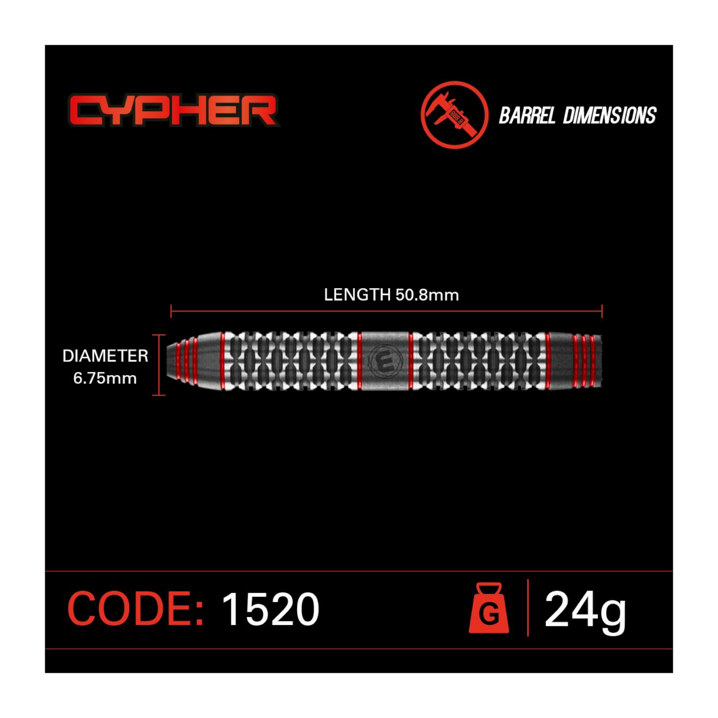 Steeldart WINMAU Cypher 90%