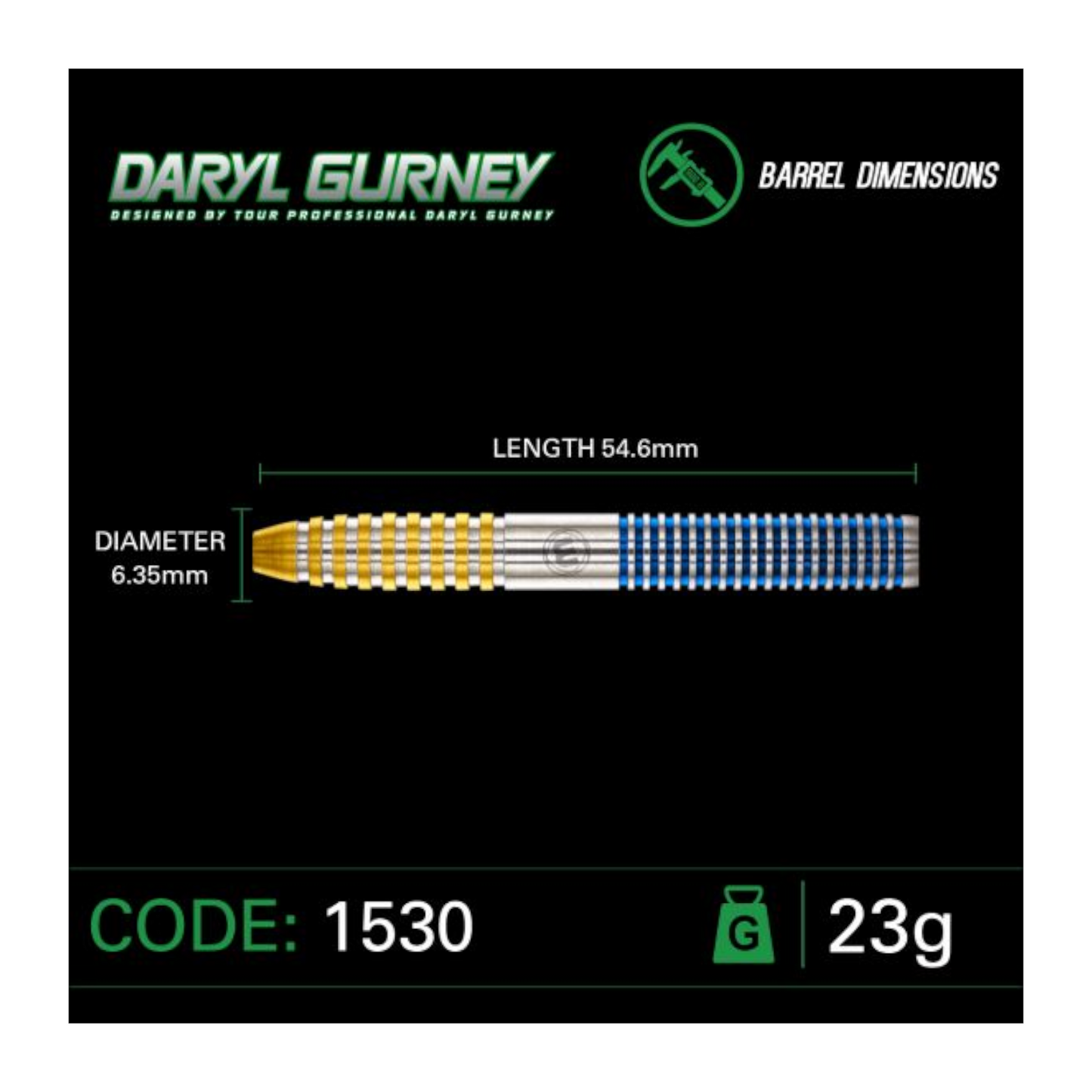 Steeldart WINMAU Daryl Gurney SC1.0 Serie