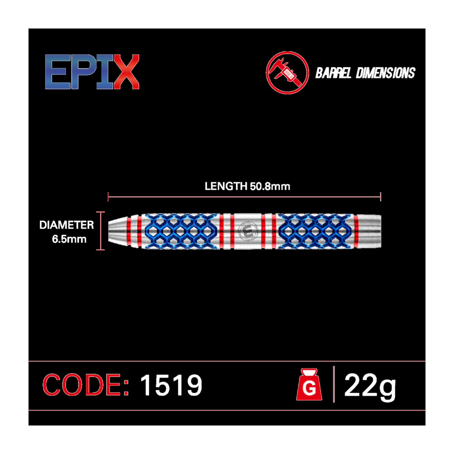 Steeldart WINMAU Epix 90%