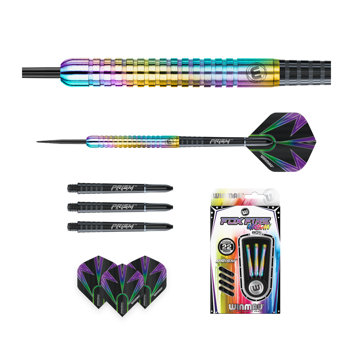 Steeldart WINMAU Foxfire Urban 80%