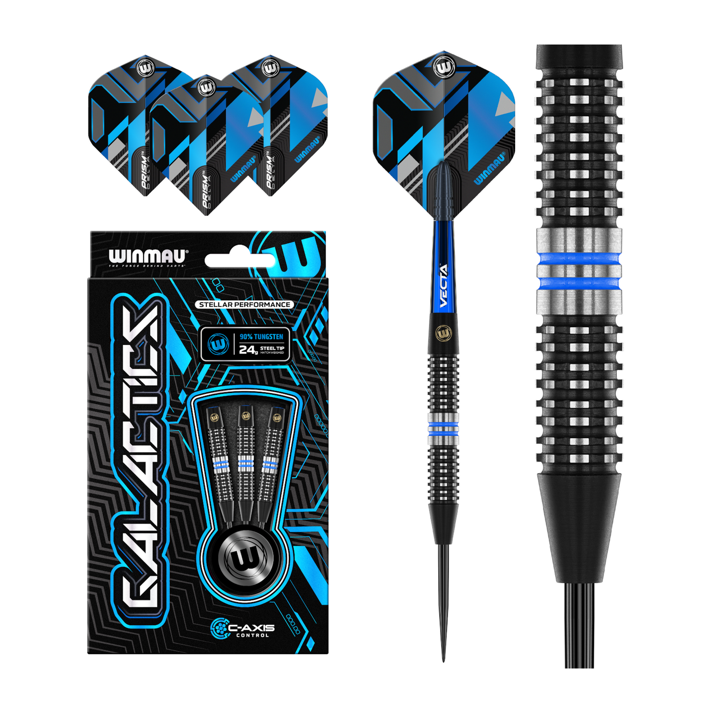 Steeldart WINMAU Galactics 90%