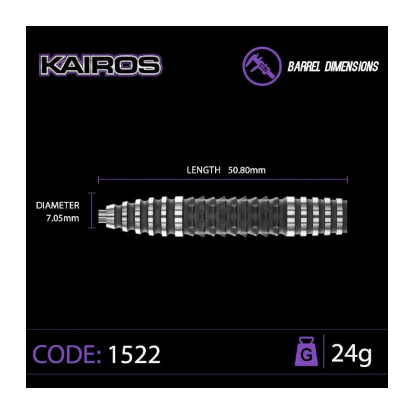Steeldart WINMAU Kairos 2 90%