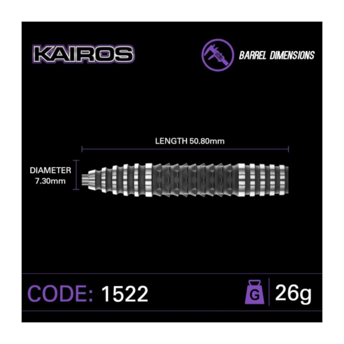 Steeldart WINMAU Kairos 2 90%