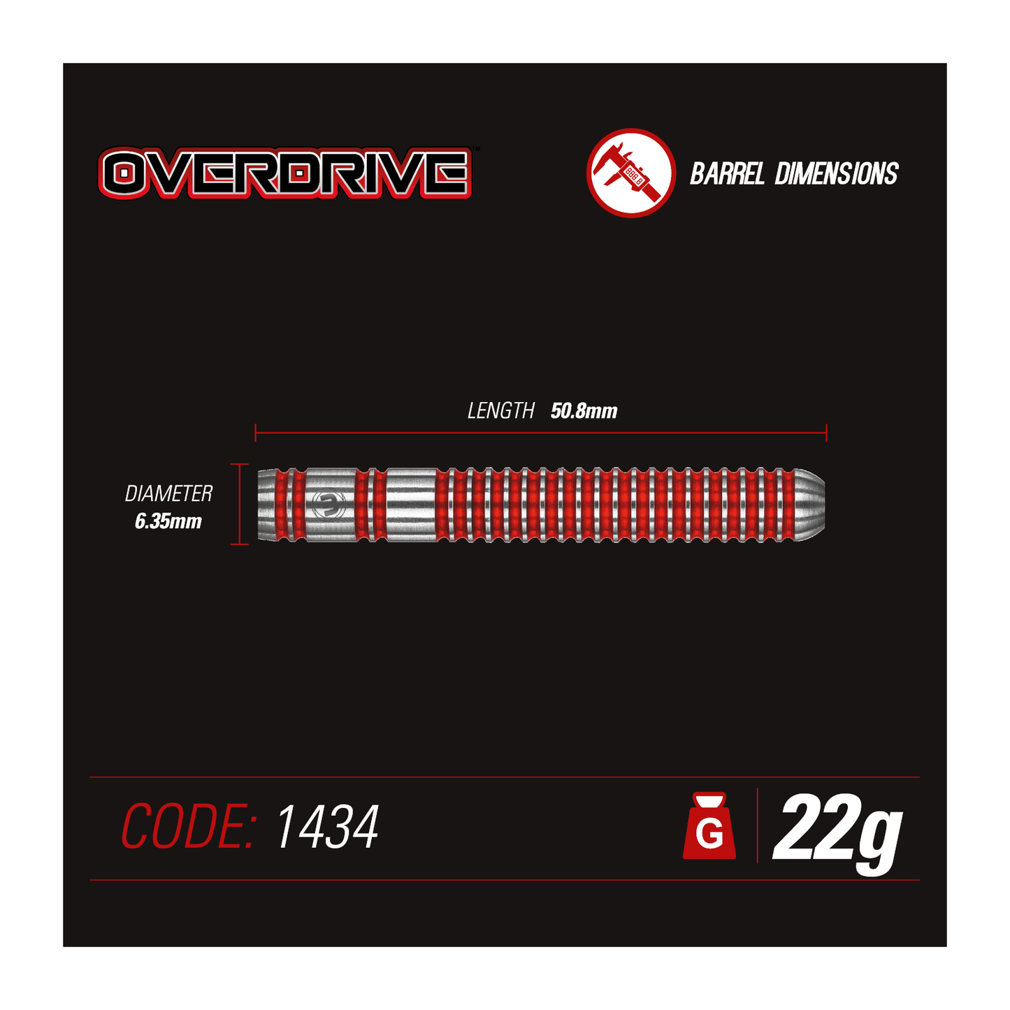 Steeldart WINMAU Overdrive 90%