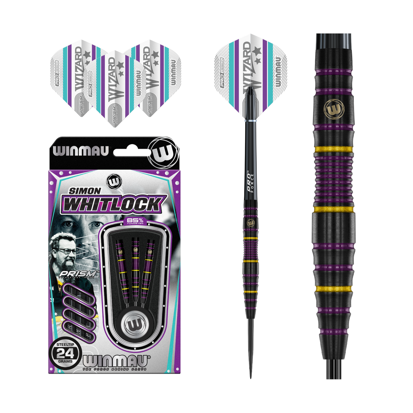 Steeldart WINMAU Simon Whitlock 85% "Wizard"