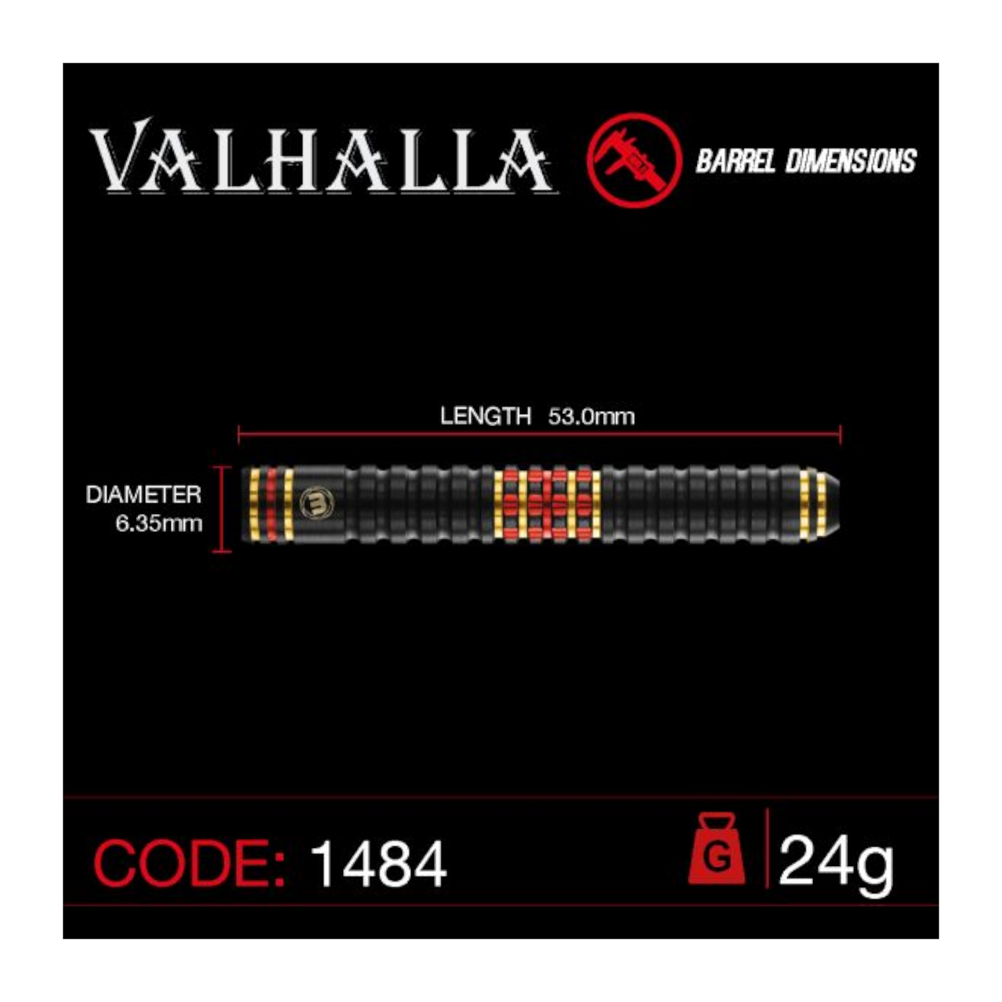 Steeldart WINMAU Valhalla Dual Core 85% / 95%