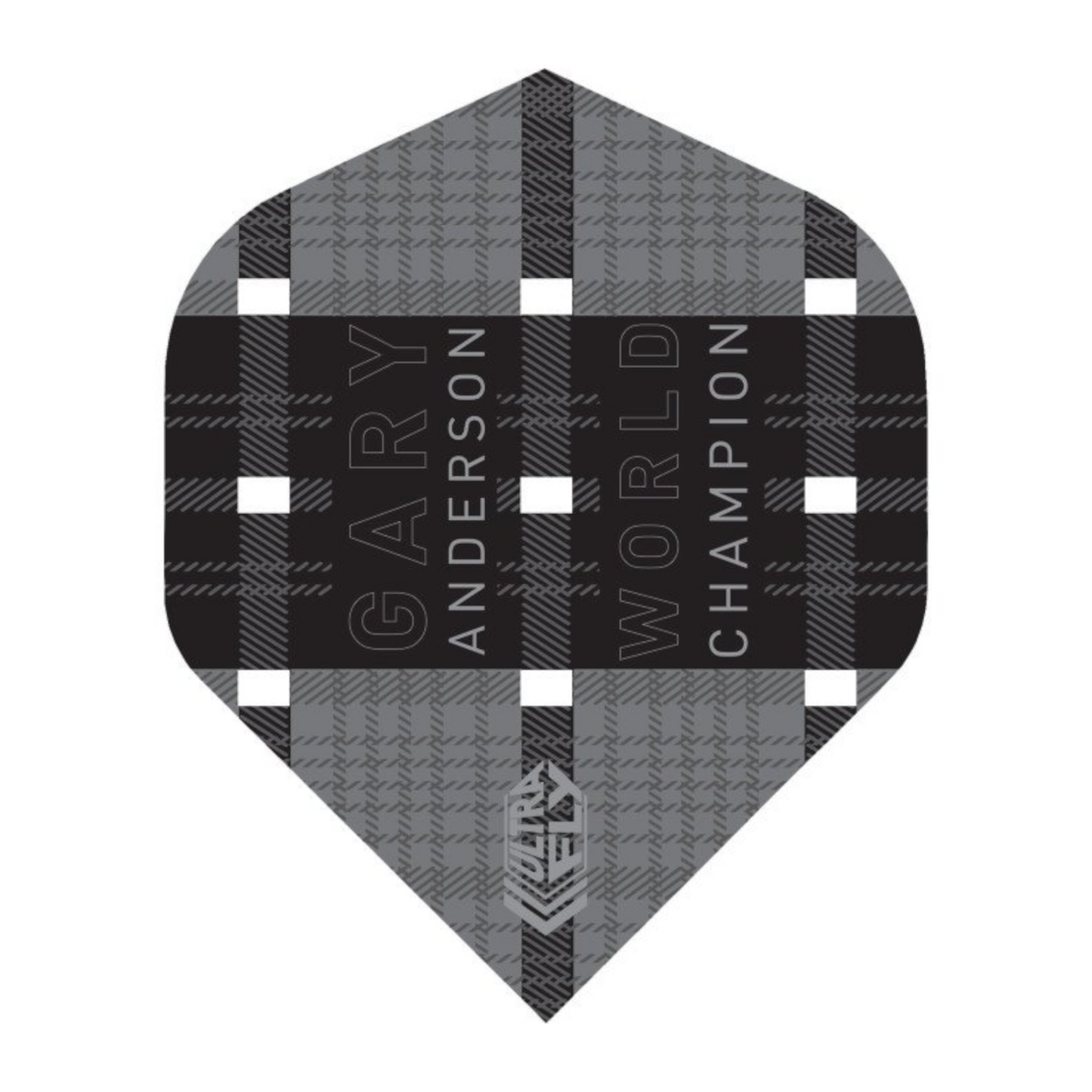 Dart Flight UNICORN Ultrafly 100 Player Big Wing Gary Anderson Black