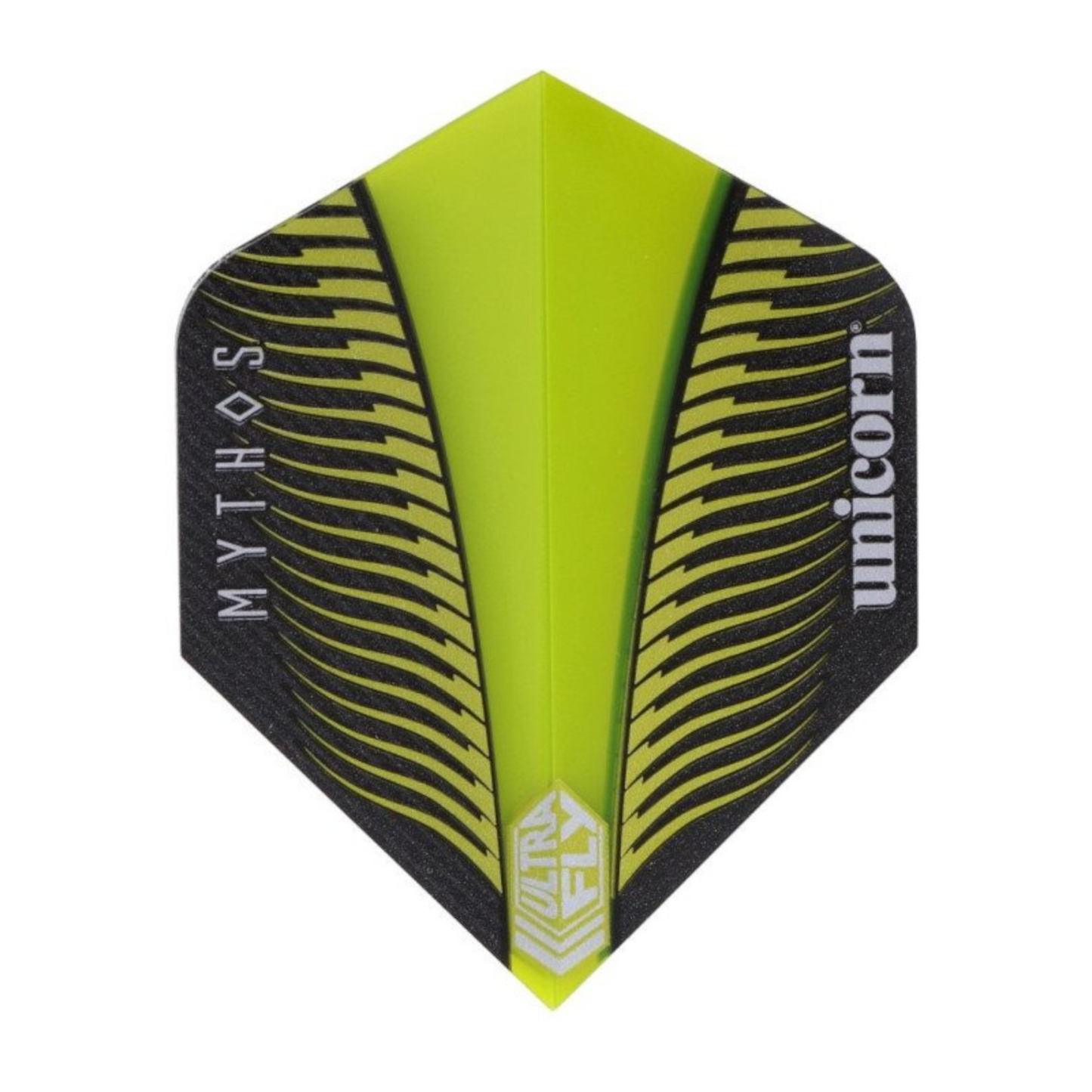 Dart Flight UNICORN Ultrafly 100 Mikron No.2 Mythos Griffin Lime