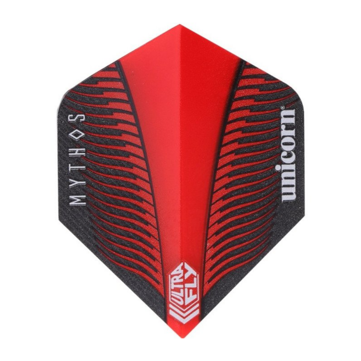 Dart Flight UNICORN Ultrafly 100 Mikron No.2 Mythos Griffin Rot