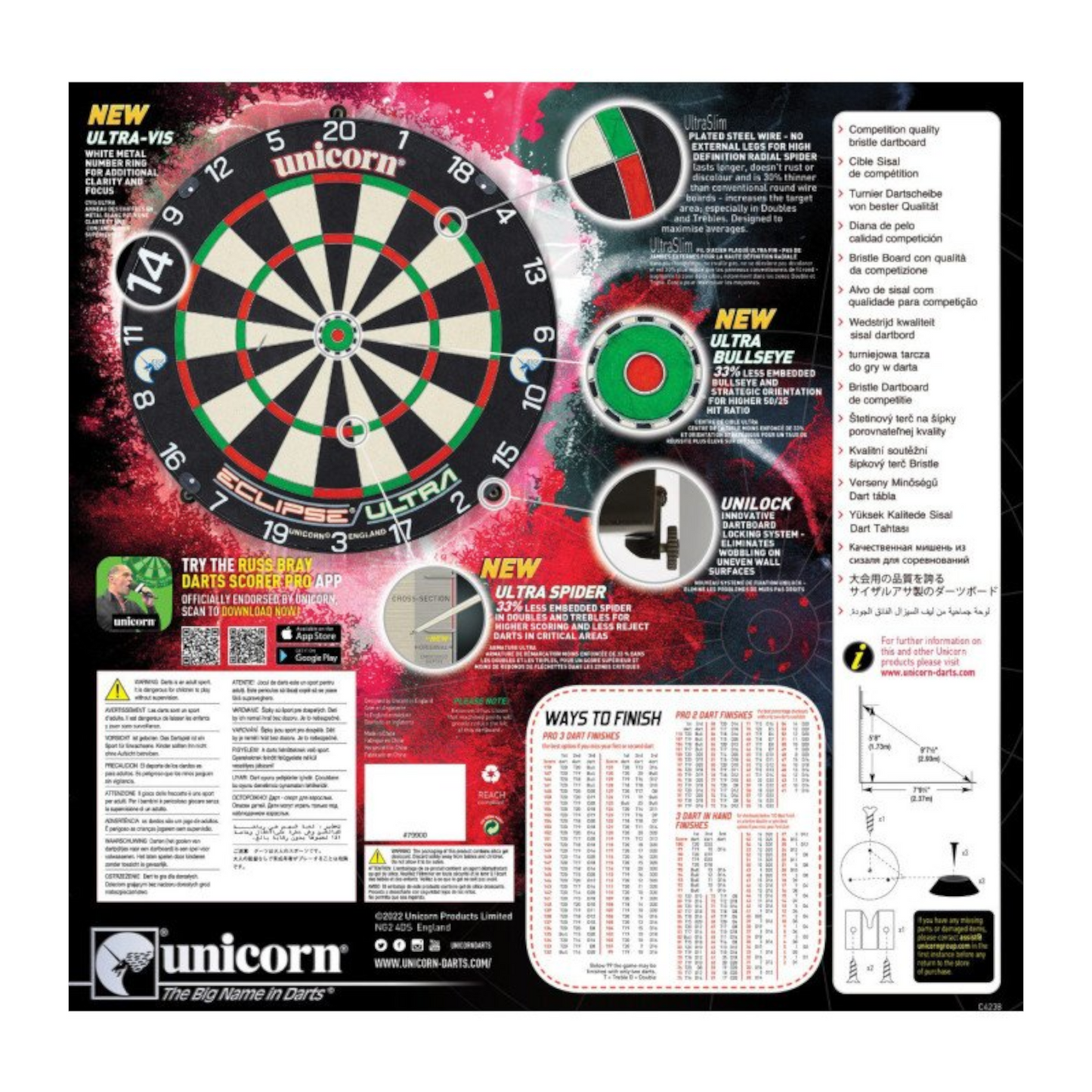 Dartboard UNICORN Eclipse Ultra