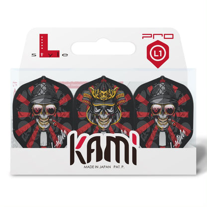 Dart Flights L-Style Signature Champagne Flight:L1Pro Kami Standard Marijanovic v2 GI/Samurai Type C Black