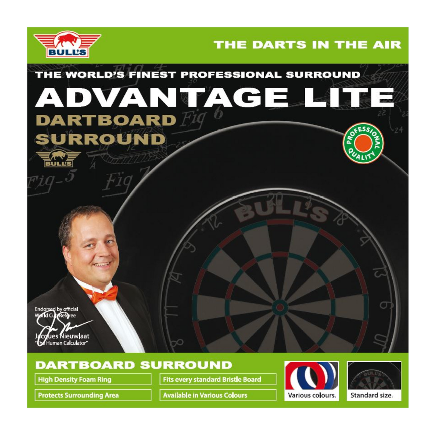 Dartboard Surround Bull's Lite Red