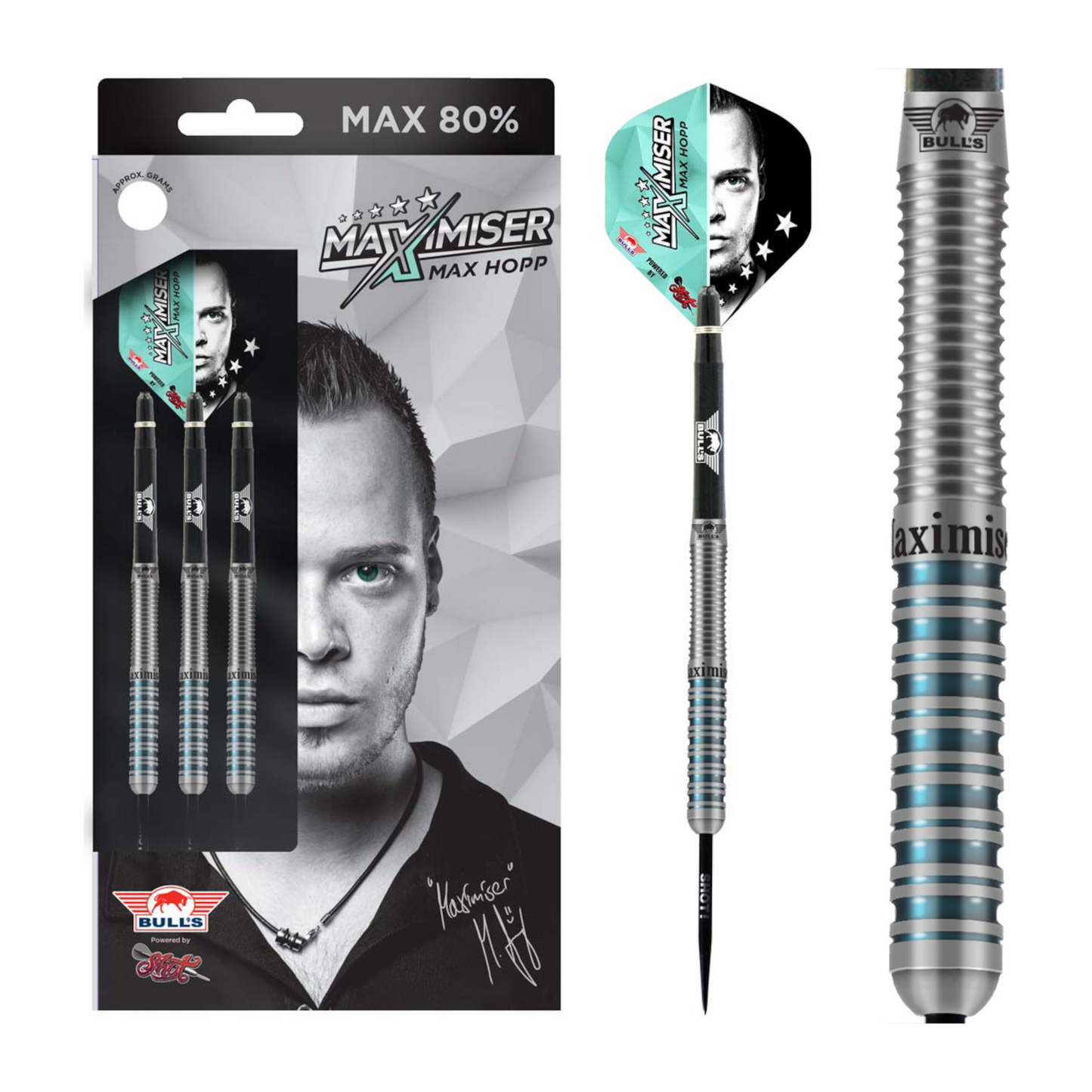 Steeldart Bull's Max Hopp 80% PCT Coated