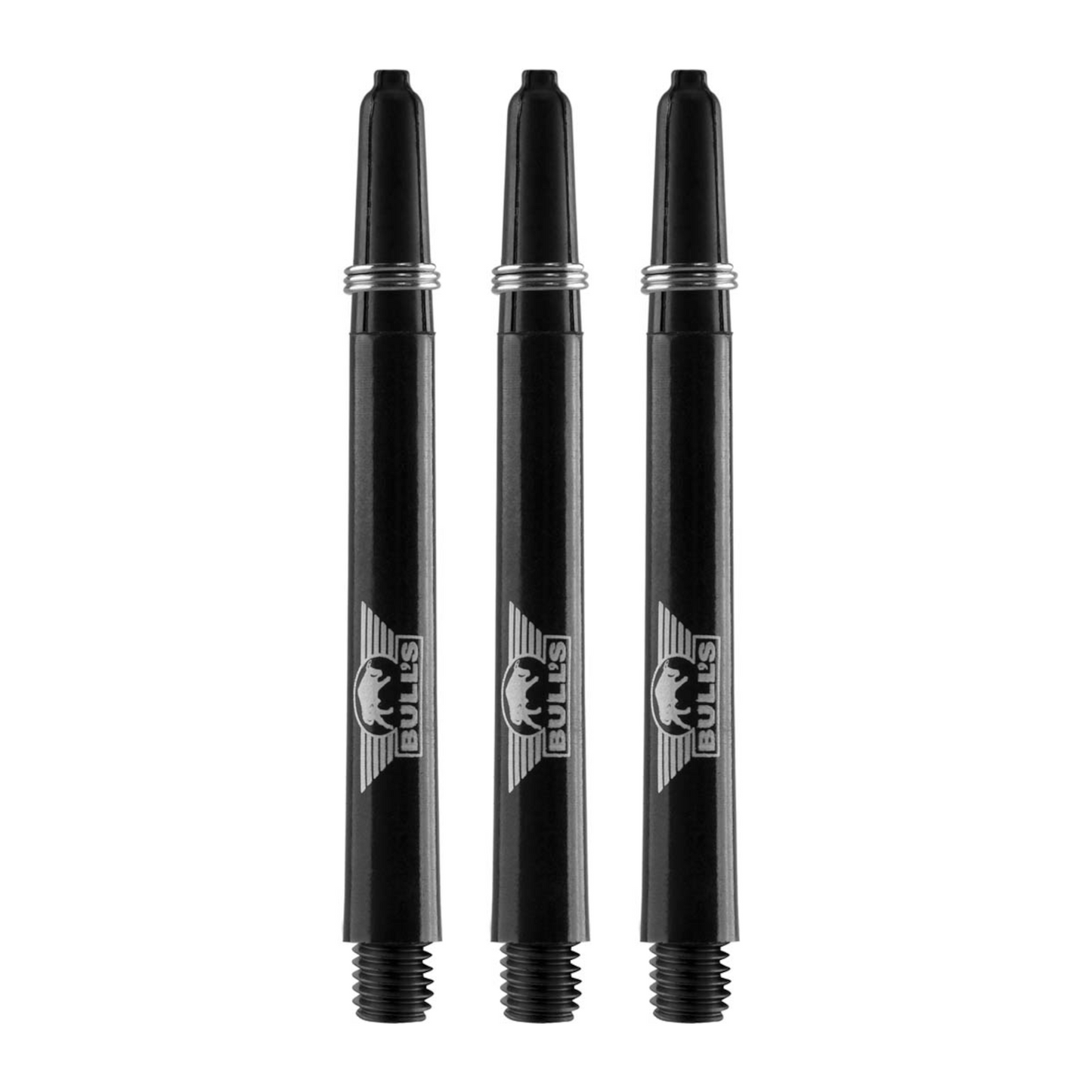 Dart Shaft Bull's 5-Pack Nylon The Original Black + Ring