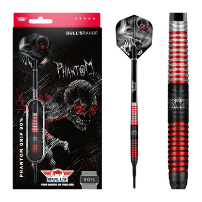 Softdart Bull's Phantom Grip 90% Red