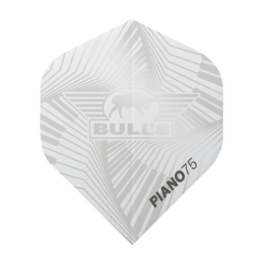 Dart Flight Bull's Piano 75 White No.2