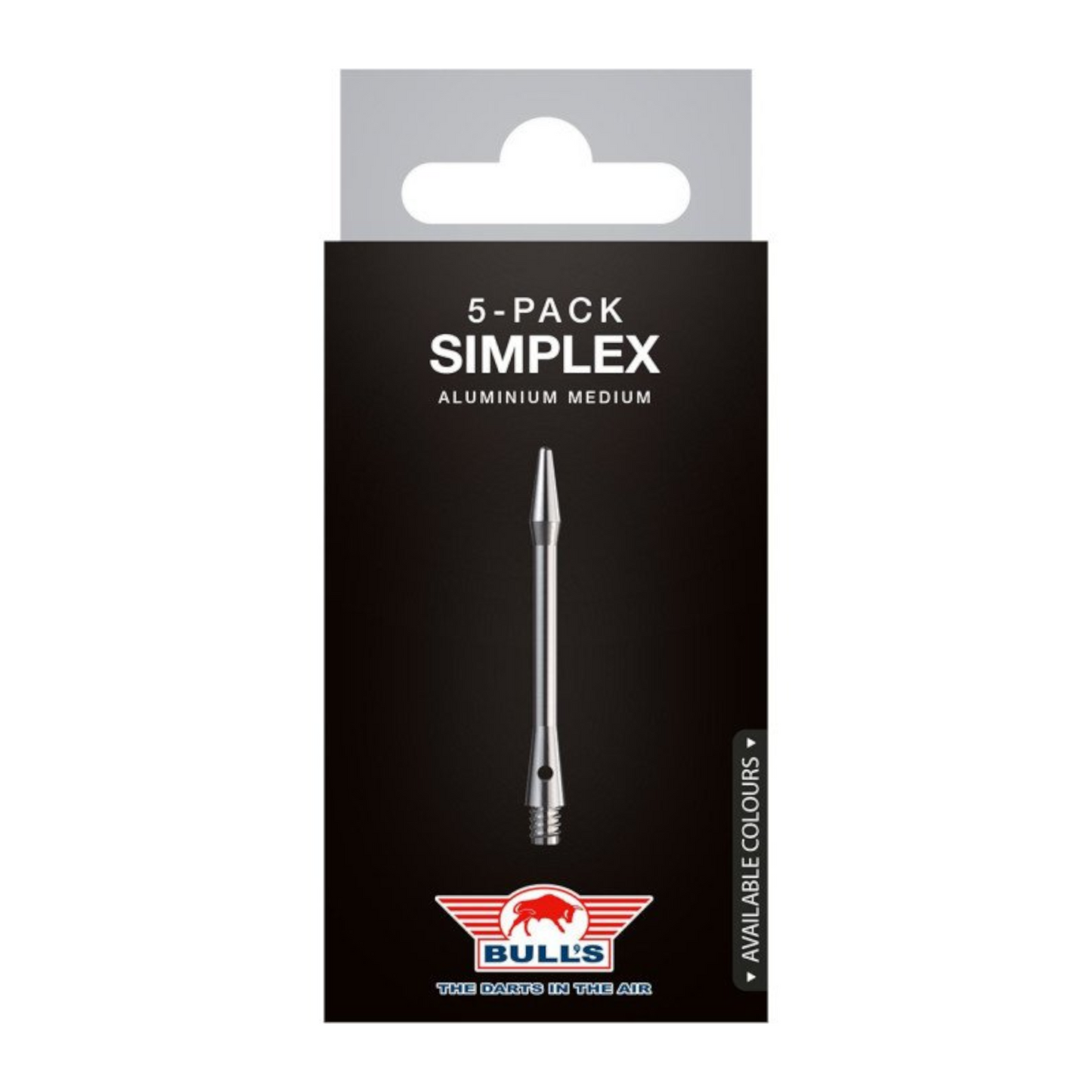 Dart Shaft BULL'S Simplex Medium Aluminium 5er-Pack