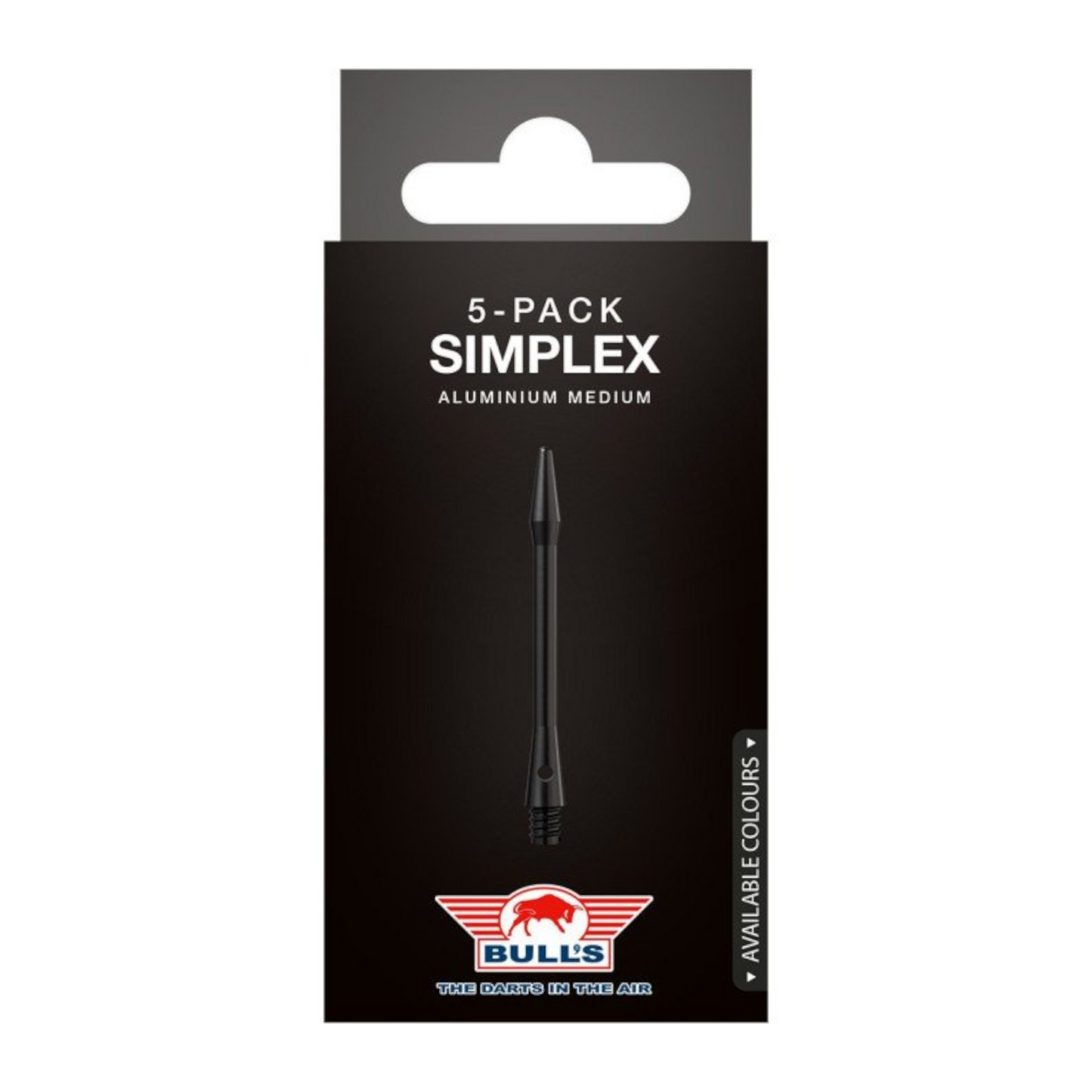 Dart Shaft BULL'S Simplex Medium Black 5er-Pack