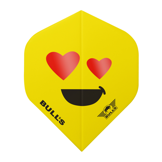 Dart Flight Bull's Smiley 100 Heart-eyes No.2