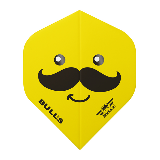 Dart Flight Bull's Smiley 100 Mustache No.2