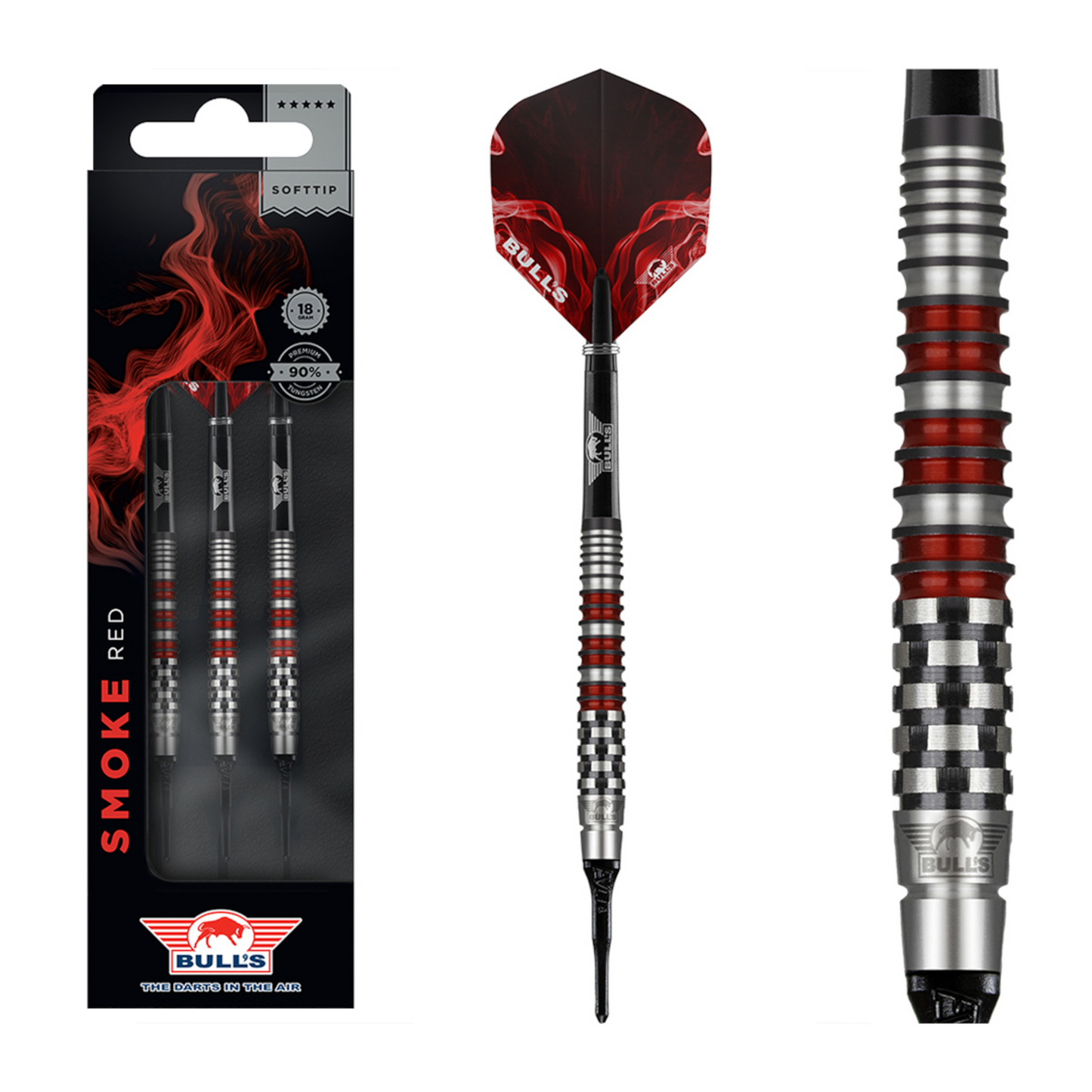 Softdart Bull's Smoke 90% Red Flare