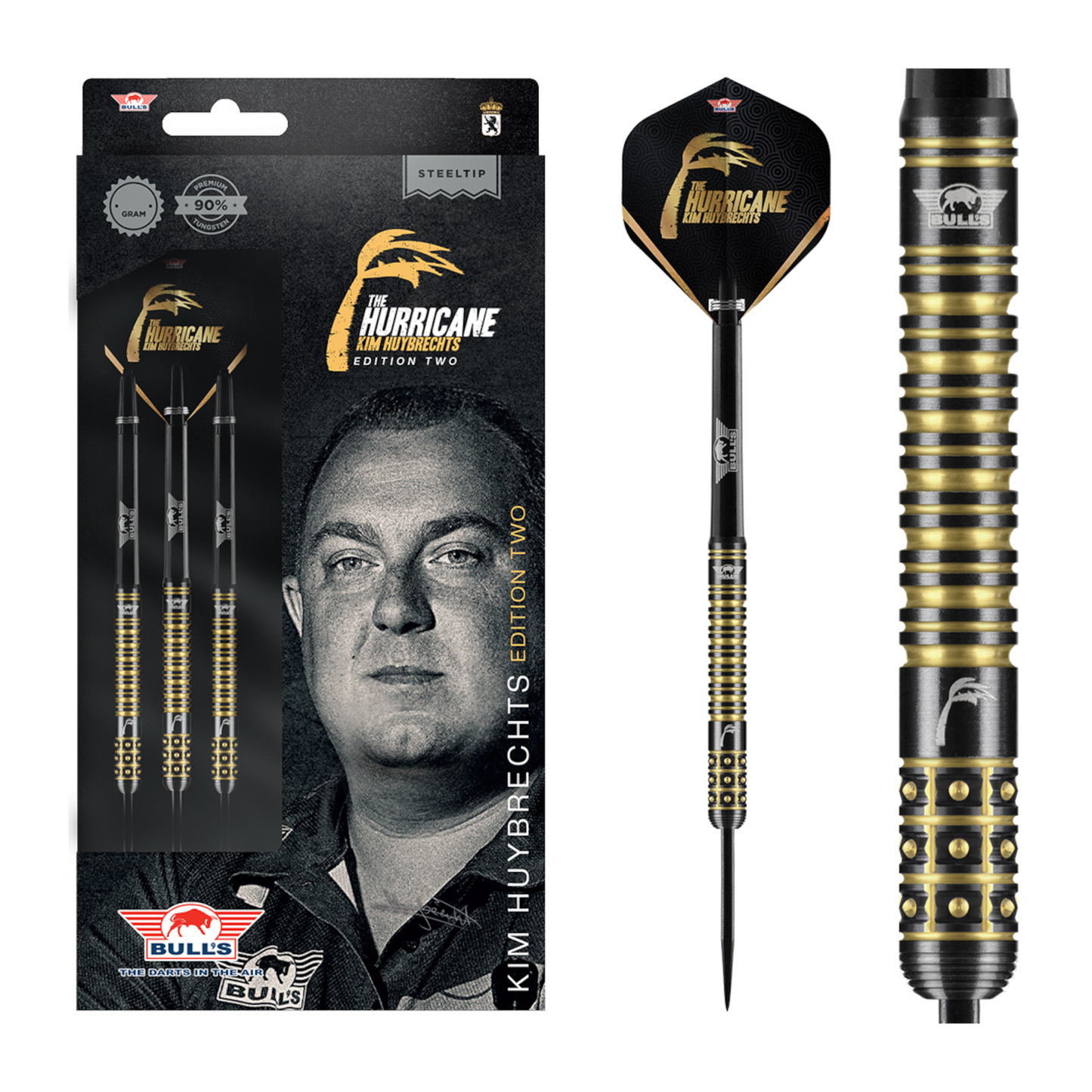 Steeldart Bull's Kim Huybrechts 90% Black E2