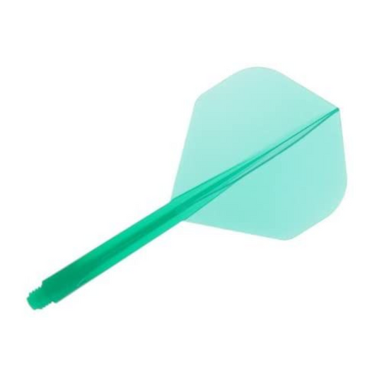 Dart Flights CONDOR Plain (Zero Stress) Clear Green Standard