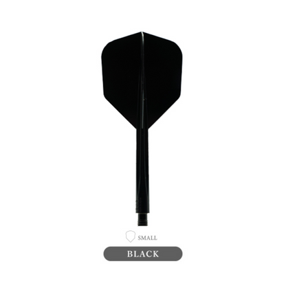 Dart Flights CONDOR Plain (Zero Stress) Black Small