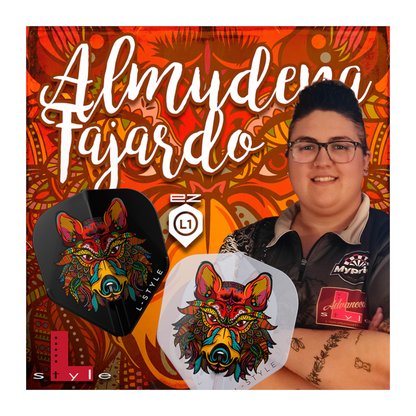 Dart Flights L-Style Signature Champagne Flight: L1EZ Standard Almudena Black