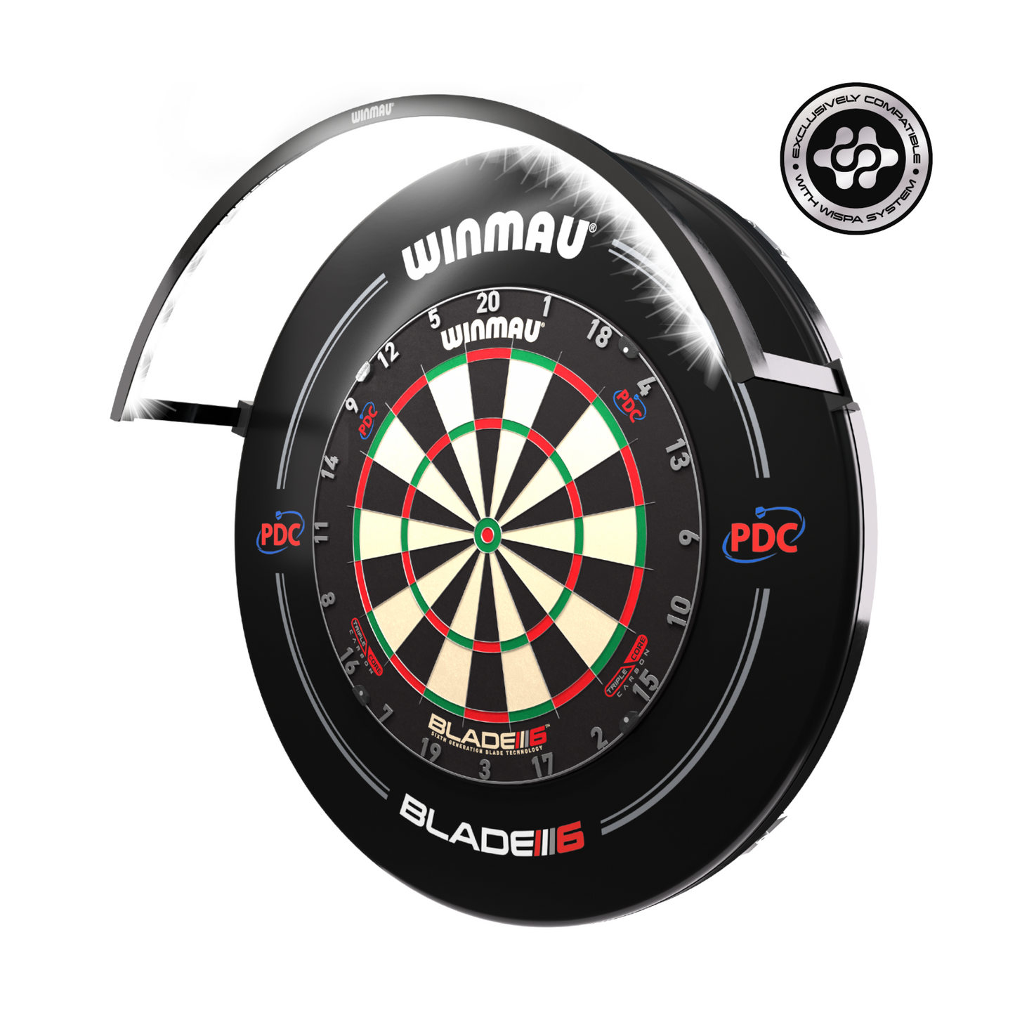 Dartboard Beleuchtung WINMAU Wispa