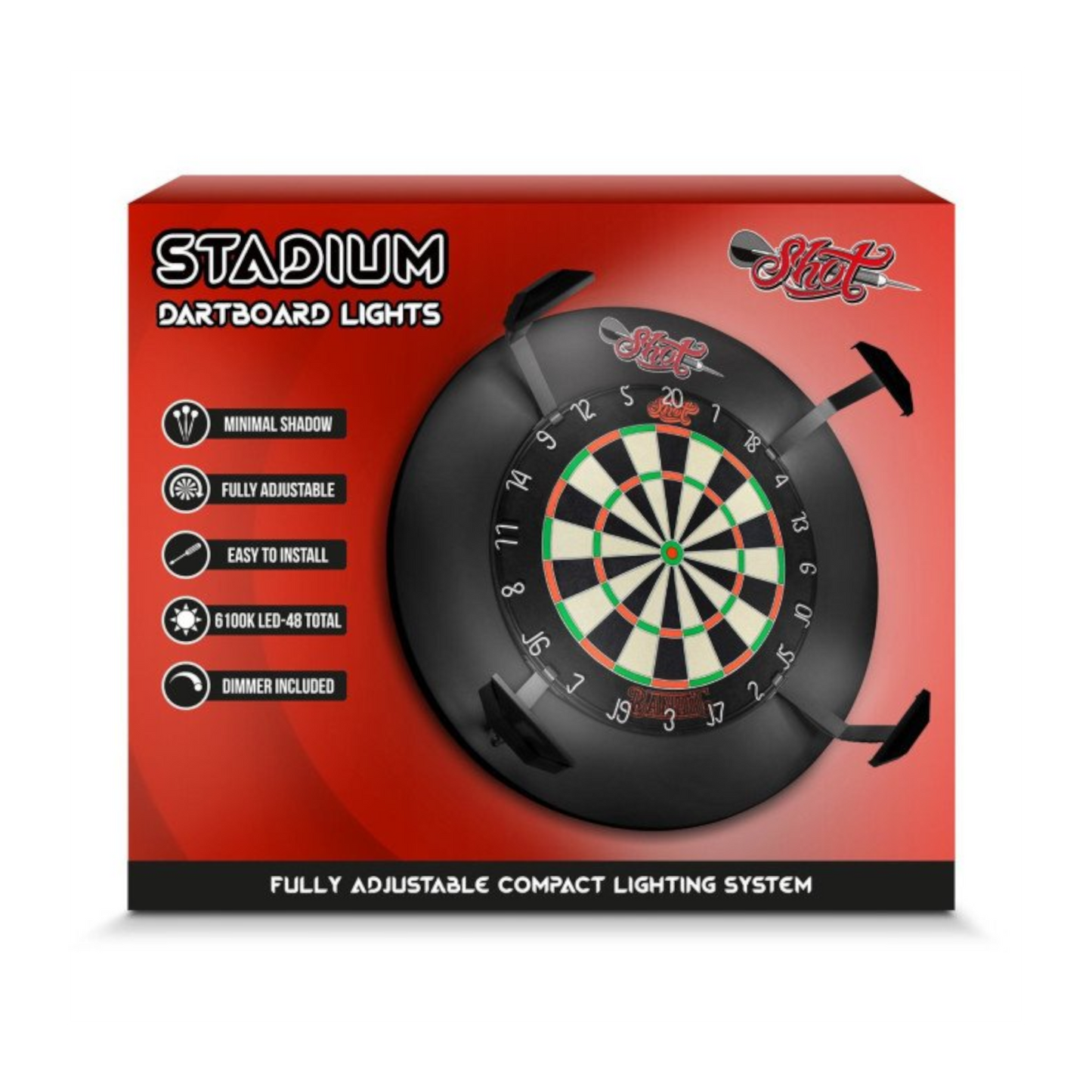 Dartboard Beleuchtung SHOT Stadium Light