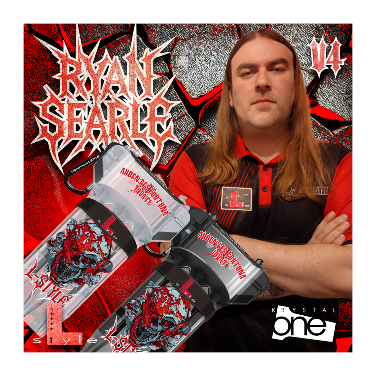 Dart Case L-Style Signature Krystal One Ryan Searle v4 Black