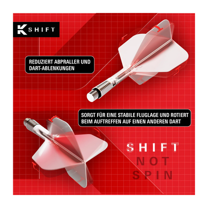 Dart Flights Target K-Shift Clear No.6