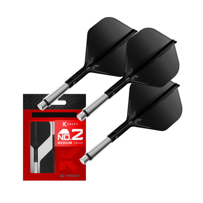 Dart Flights Target K-Shift Schwarz No.2