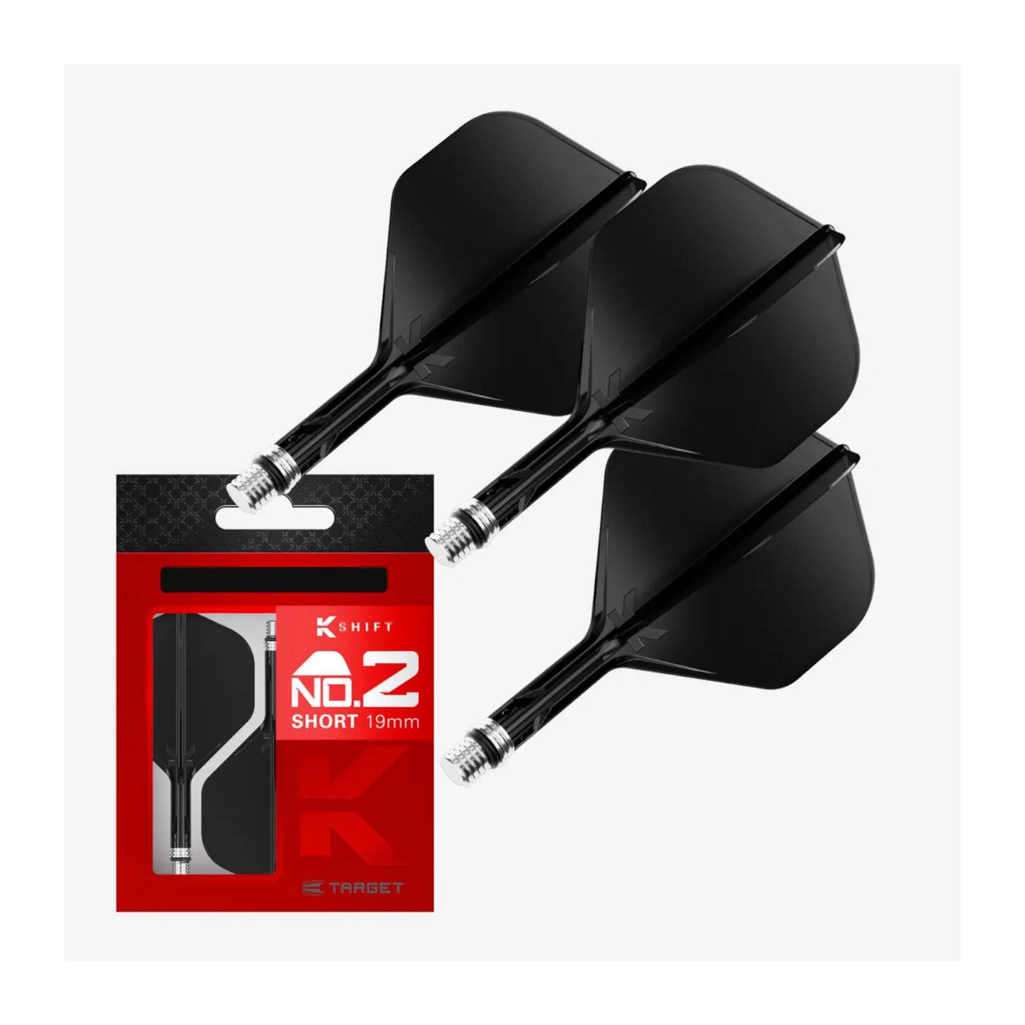 Dart Flights Target K-Shift Schwarz No.2