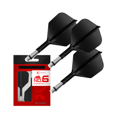 Dart Flights Target K-Shift Schwarz No.6