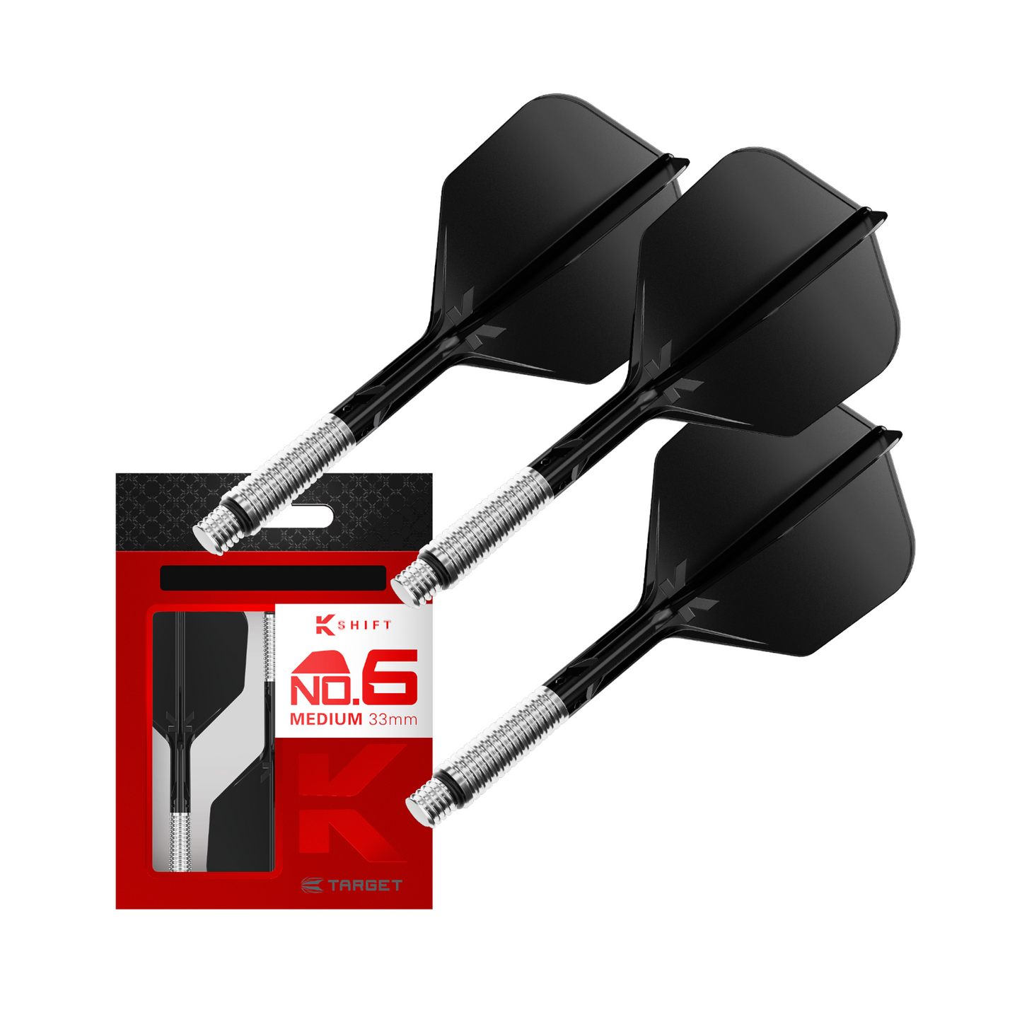 Dart Flights Target K-Shift Schwarz No.6
