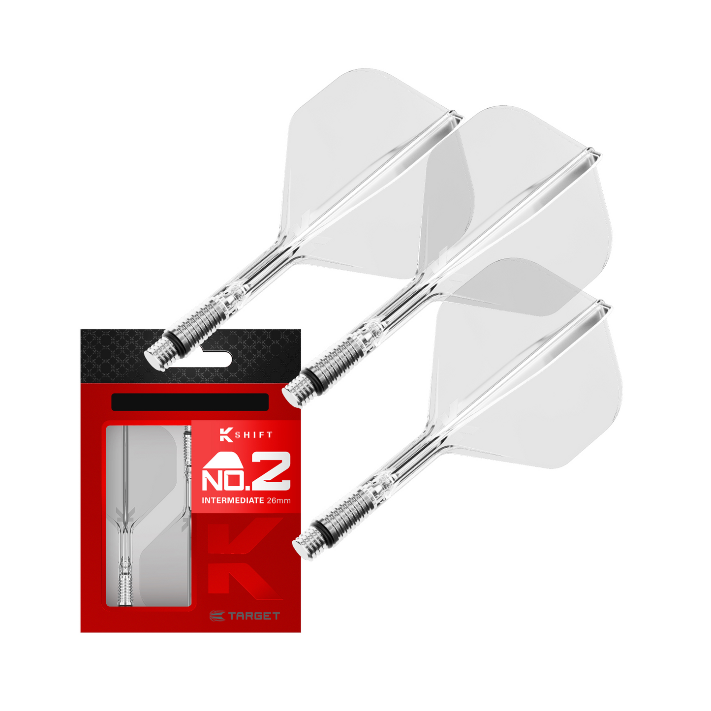 Dart Flights Target K-Shift Clear No.2